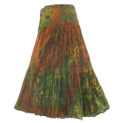 Hippie Gypsy Tie Dye LONG Wrap Skirt M L XL