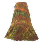 Hippie Gypsy Tie Dye LONG Wrap Skirt M L XL