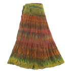 Hippie Gypsy Tie Dye LONG Wrap Skirt M L XL