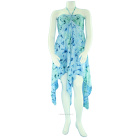 Hippie Tie Dye Uneven Hem Sun Dress M L XL