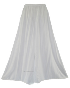 White Solid Rayon Women Flowy Loose Palazzo Wide Leg Flare Pants Trouser Plus Size 1X 2X 20 22S20006322_0_image_IJUST_WORKING