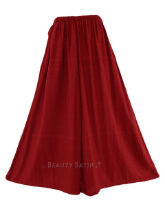 Maroon Solid Rayon Women Flowy Loose Palazzo Wide Leg Flare Pants Trouser Plus Size 1X 2X 20 22S20013012_0_image_IJUST_WORKING