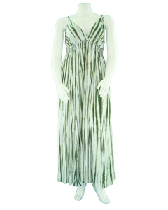 Tie Dye Stripe Maxi Sun Long Dress 1X